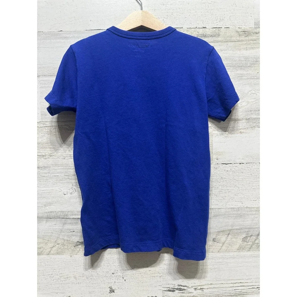 Crewcuts Graphic Tee‎ Boys Small 6/7 Blue Gear Sprocket EUC - Picture 2 of 2